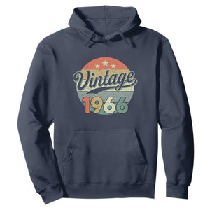 Vintage 1966 Hoodie 60 Year Old 60th Birthday Gifts TS10 Navy Print Your Wear