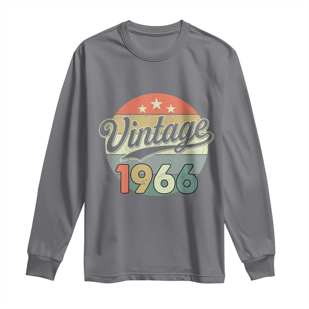 Vintage 1966 Long Sleeve Shirt 60 Year Old 60th Birthday Gifts TS10 Charcoal Print Your Wear