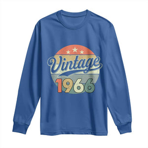 Vintage 1966 Long Sleeve Shirt 60 Year Old 60th Birthday Gifts TS10 Royal Blue Print Your Wear