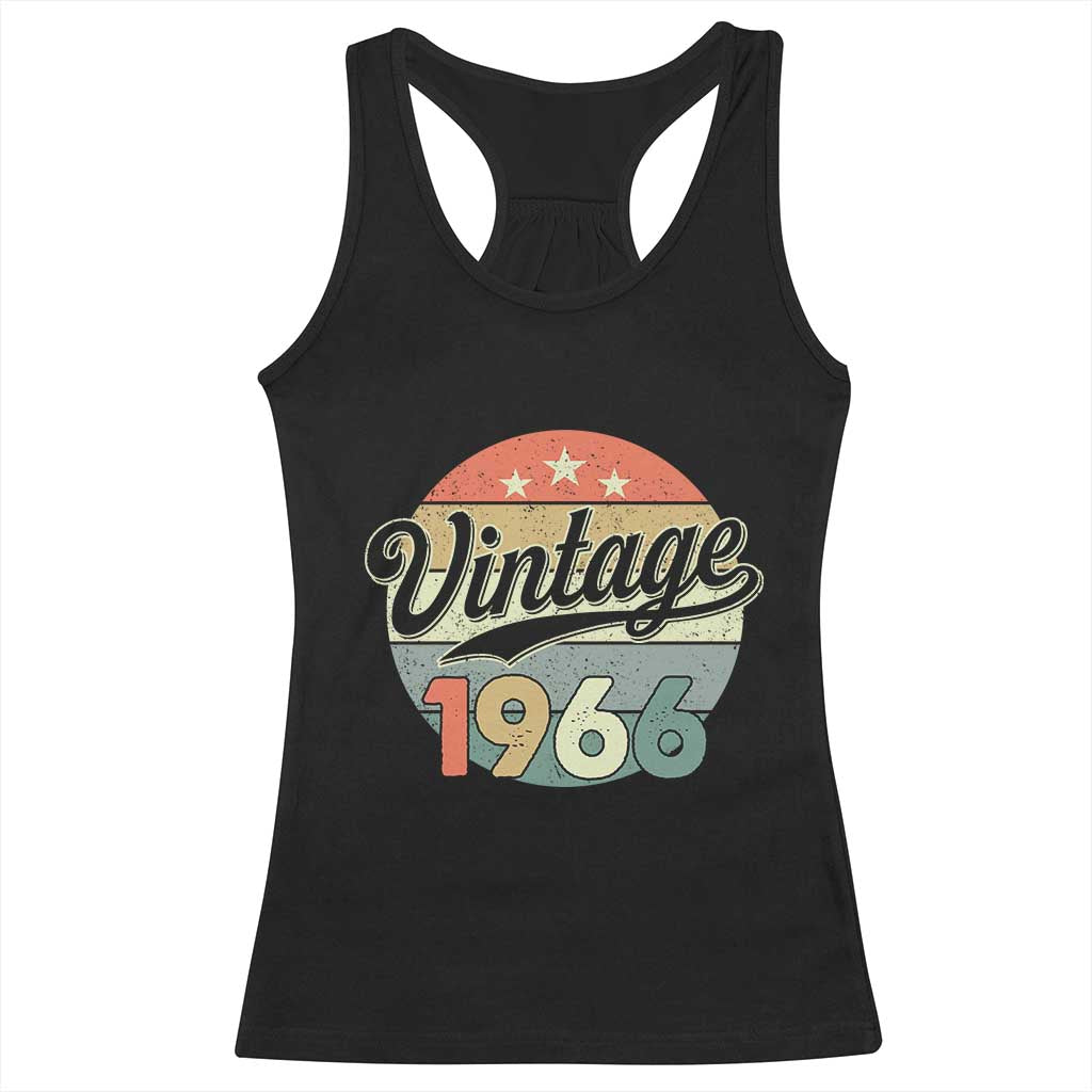 Vintage 1966 Racerback Tank Top 60 Year Old 60th Birthday Gifts TS10 Black Print Your Wear
