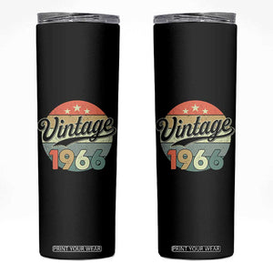 Vintage 1966 Skinny Tumbler 60 Year Old 60th Birthday Gifts TS10 Black Print Your Wear