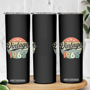 Vintage 1966 Skinny Tumbler 60 Year Old 60th Birthday Gifts TS10 Print Your Wear