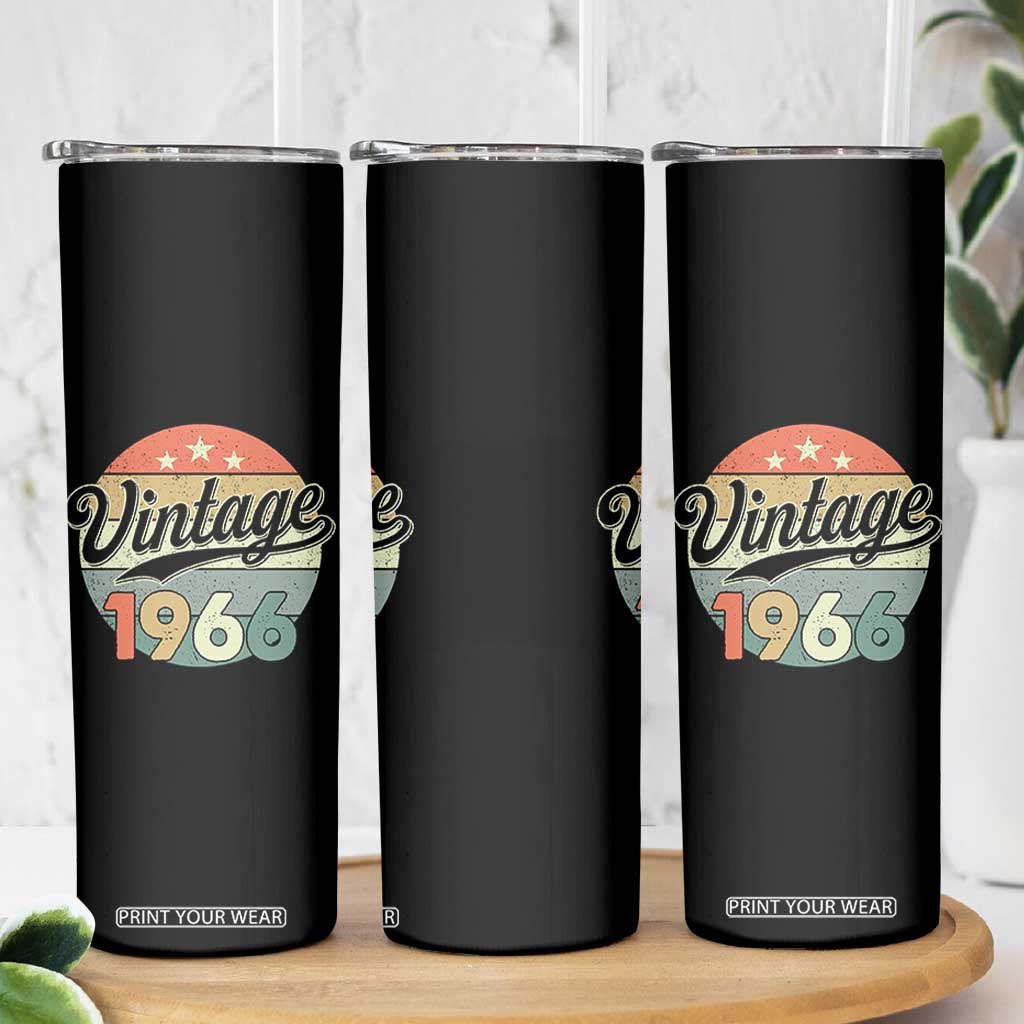 Vintage 1966 Skinny Tumbler 60 Year Old 60th Birthday Gifts TS10 Print Your Wear