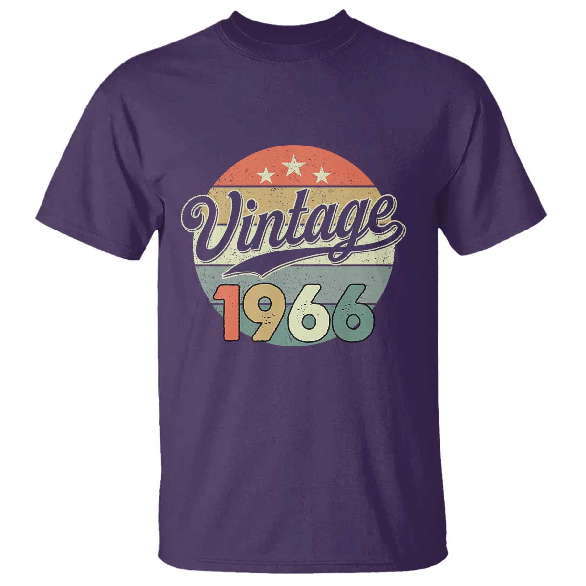 Vintage 1966 T Shirt 60 Year Old 60th Birthday Gifts TS10 Purple Print Your Wear