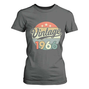 Vintage 1966 T Shirt For Women 60 Year Old 60th Birthday Gifts TS10 Dark Heather Print Your Wear
