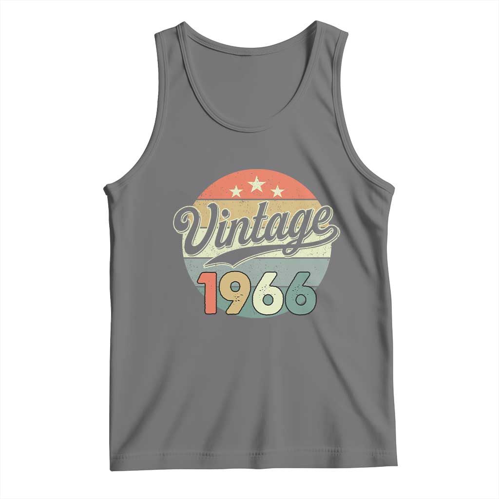 Vintage 1966 Tank Top 60 Year Old 60th Birthday Gifts TS10 Black Heather Print Your Wear