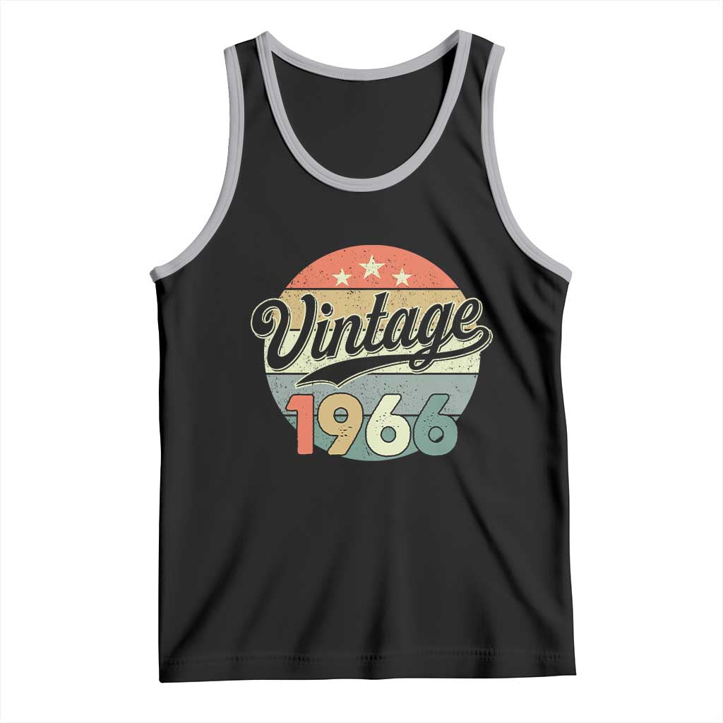 Vintage 1966 Tank Top 60 Year Old 60th Birthday Gifts TS10 Black Athletic Heather Print Your Wear
