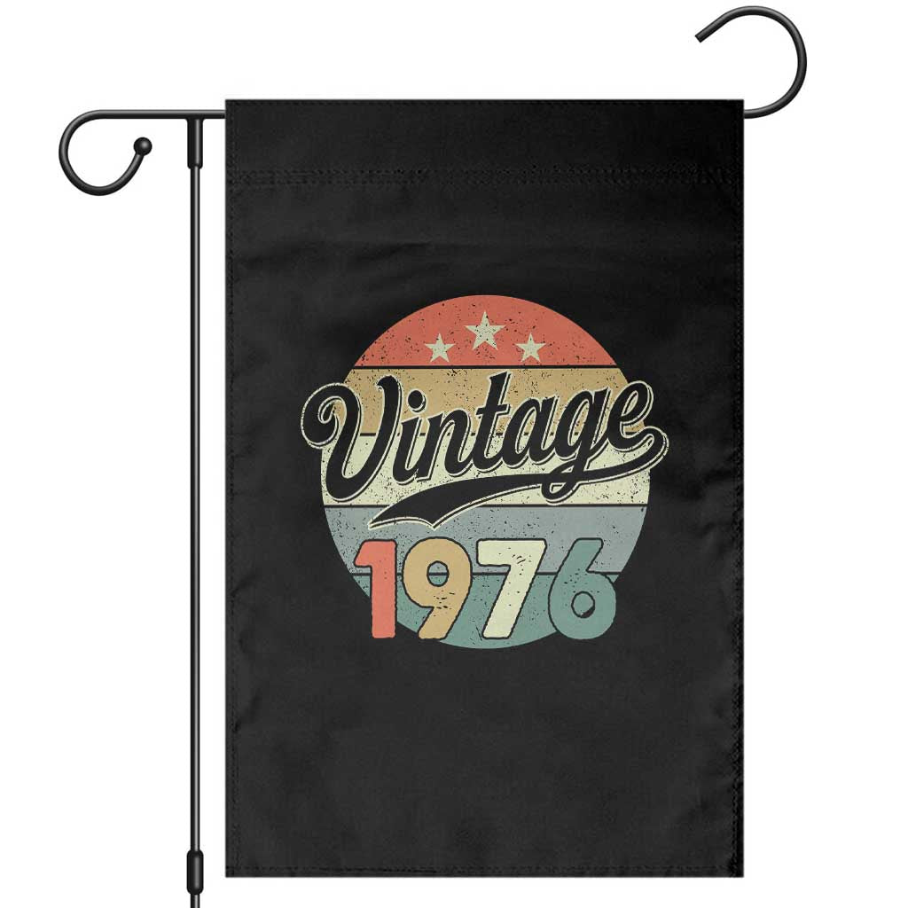 Vintage 1976 Garden Flag 50 Year Old 50th Birthday Gifts TS10 Black Print Your Wear