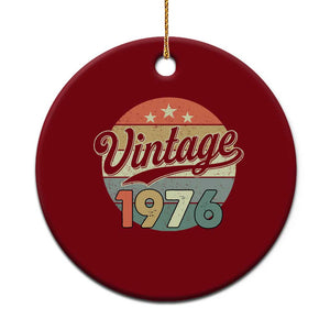 Vintage 1976 Ceramic Ornament 50 Year Old 50th Birthday Gifts TS10 1pc Red Print Your Wear