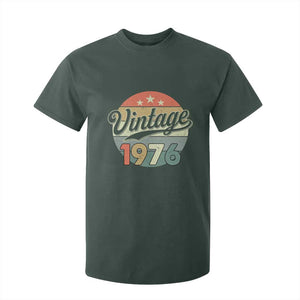 Vintage 1976 T Shirt For Kid 50 Year Old 50th Birthday Gifts TS10 Dark Forest Green Print Your Wear