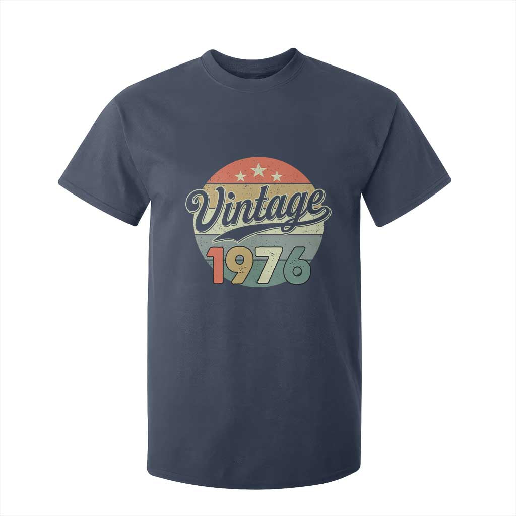 Vintage 1976 T Shirt For Kid 50 Year Old 50th Birthday Gifts TS10 Navy Print Your Wear