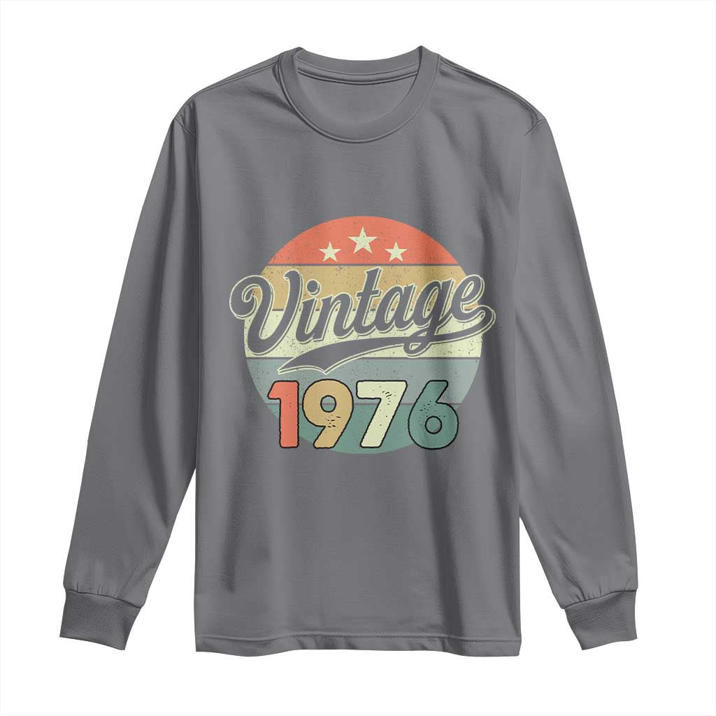Vintage 1976 Long Sleeve Shirt 50 Year Old 50th Birthday Gifts TS10 Charcoal Print Your Wear
