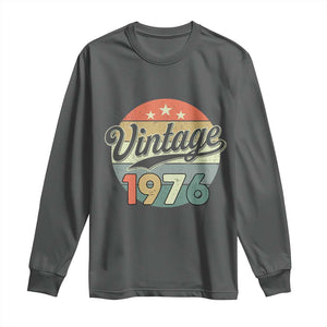 Vintage 1976 Long Sleeve Shirt 50 Year Old 50th Birthday Gifts TS10 Dark Heather Print Your Wear