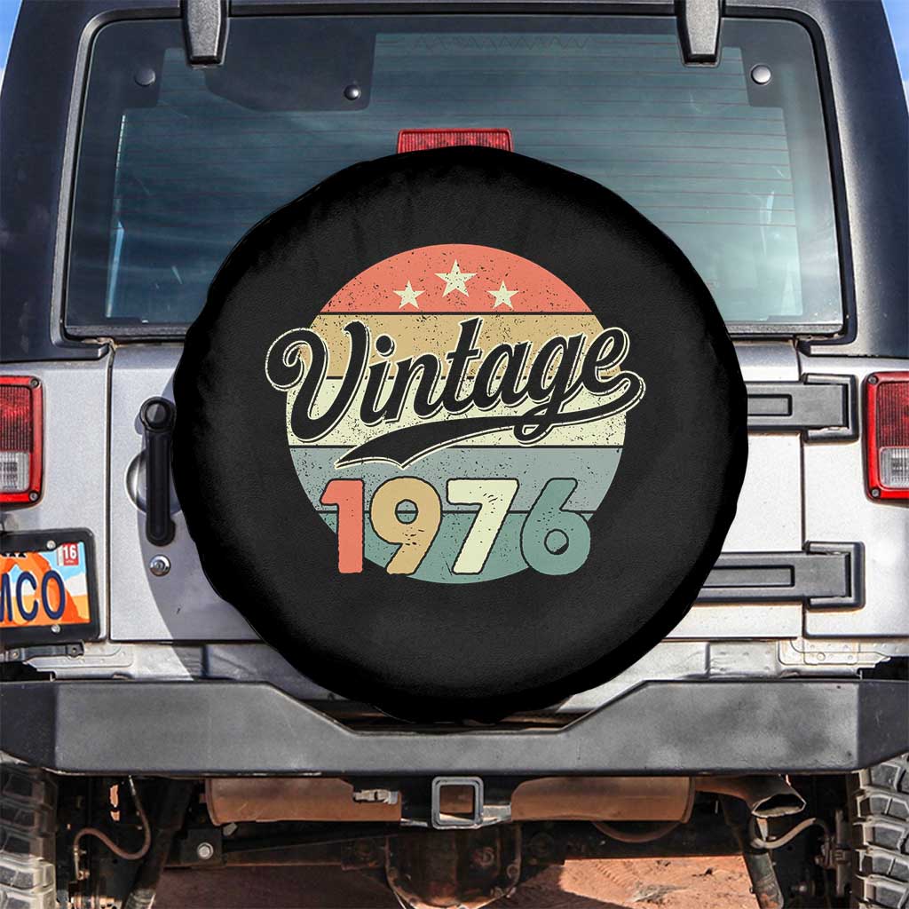 Vintage 1976 Spare Tire Cover 50 Year Old 50th Birthday Gifts TS10 No hole Black Print Your Wear
