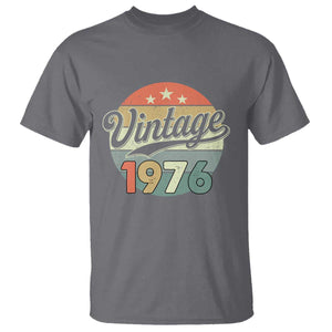 Vintage 1976 T Shirt 50 Year Old 50th Birthday Gifts TS10 Charcoal Print Your Wear