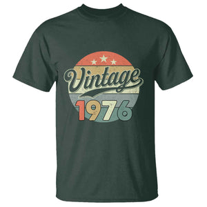 Vintage 1976 T Shirt 50 Year Old 50th Birthday Gifts TS10 Dark Forest Green Print Your Wear