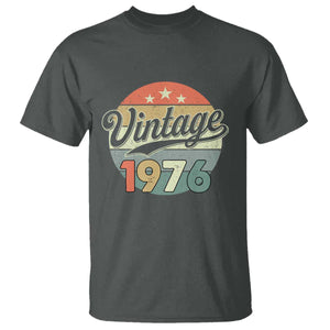 Vintage 1976 T Shirt 50 Year Old 50th Birthday Gifts TS10 Dark Heather Print Your Wear