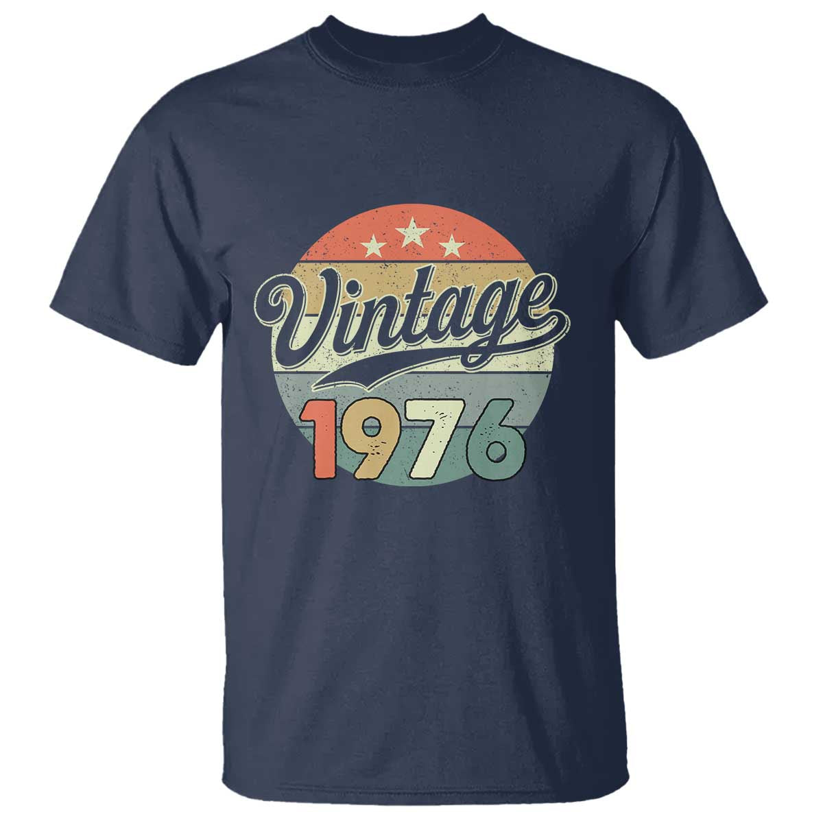 Vintage 1976 T Shirt 50 Year Old 50th Birthday Gifts TS10 Navy Print Your Wear