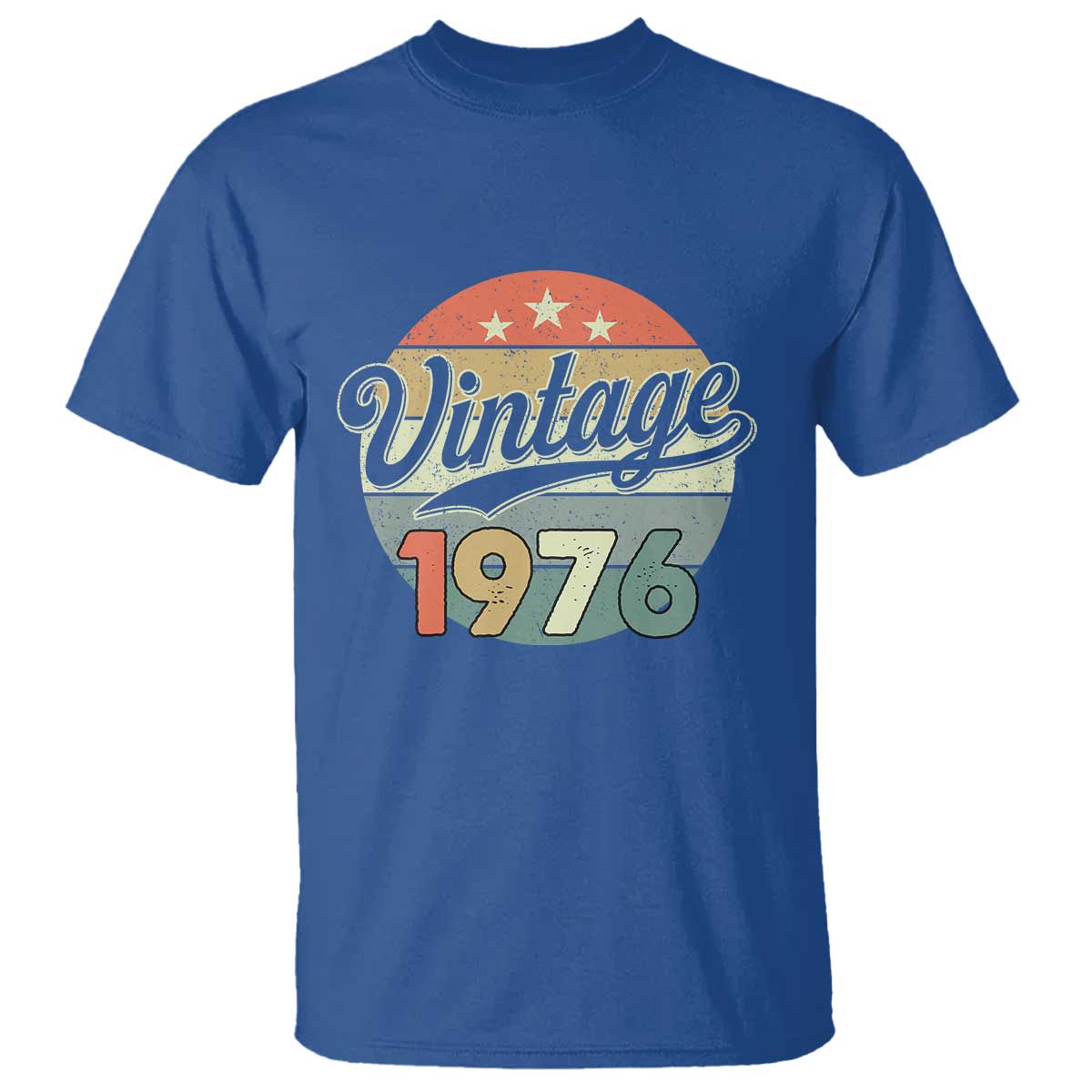 Vintage 1976 T Shirt 50 Year Old 50th Birthday Gifts TS10 Royal Blue Print Your Wear