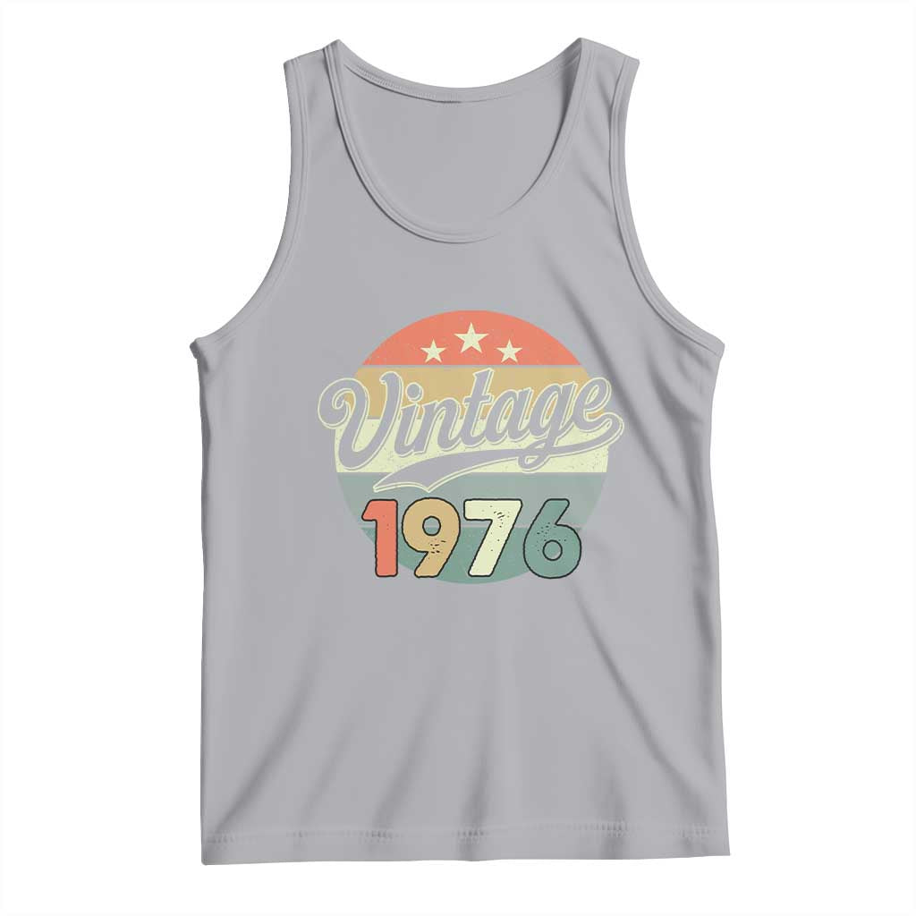 Vintage 1976 Tank Top 50 Year Old 50th Birthday Gifts TS10 Athletic Heather Print Your Wear
