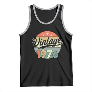 Vintage 1976 Tank Top 50 Year Old 50th Birthday Gifts TS10 Black Athletic Heather Print Your Wear