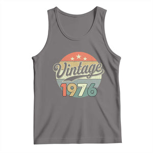 Vintage 1976 Tank Top 50 Year Old 50th Birthday Gifts TS10 Deep Heather Print Your Wear