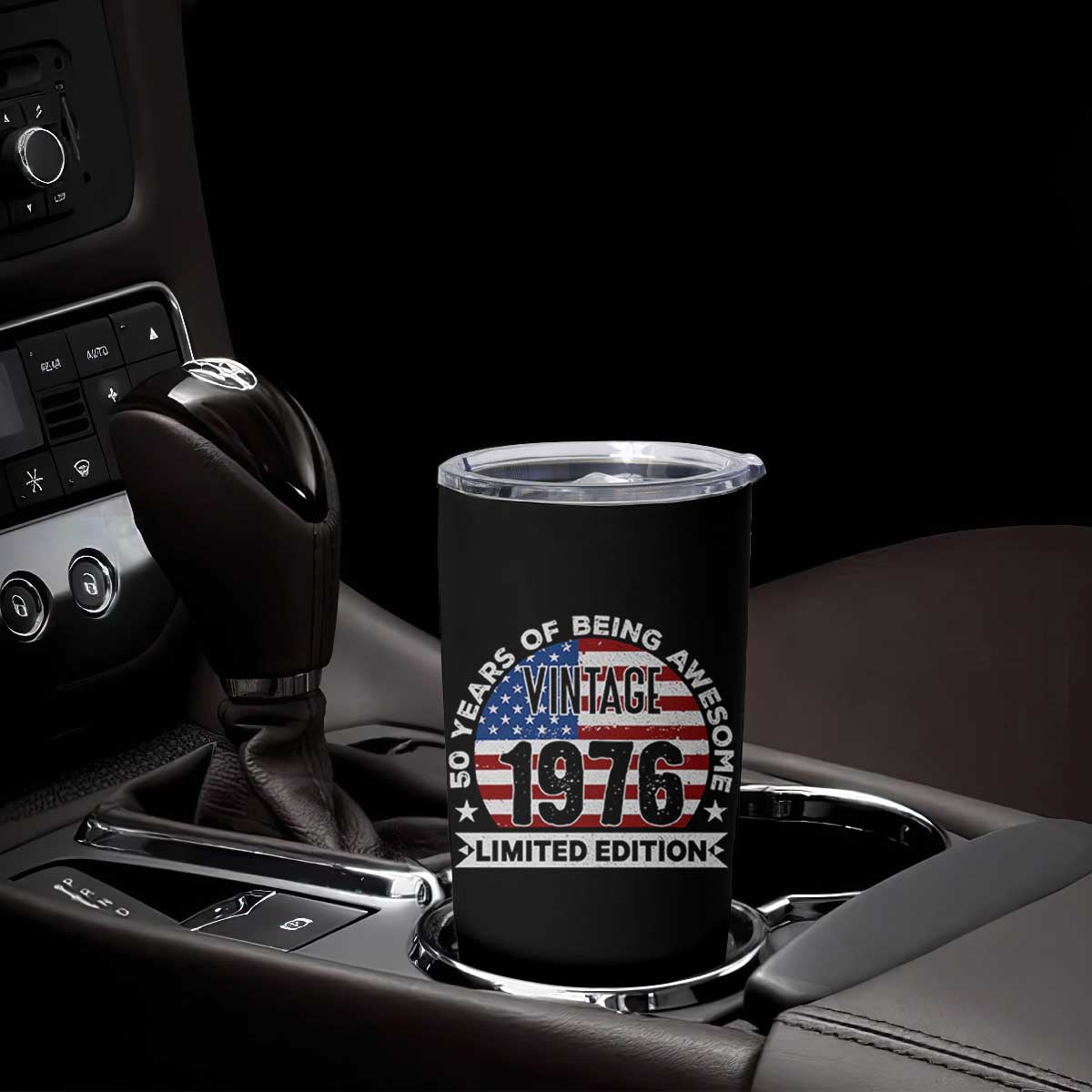 50th Birthday Tumbler Cup Vintage 1976 50 Year Old Birthday American Flag TS10 Print Your Wear