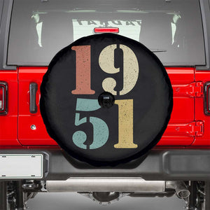 75th Birthday Spare Tire Cover Classic Retro 1951 70 Year Old Gifts TS10 Black Print Your Wear