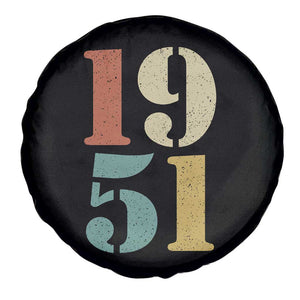 75th Birthday Spare Tire Cover Classic Retro 1951 70 Year Old Gifts TS10 Print Your Wear