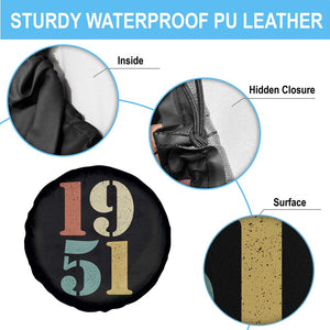 75th Birthday Spare Tire Cover Classic Retro 1951 70 Year Old Gifts TS10 Print Your Wear
