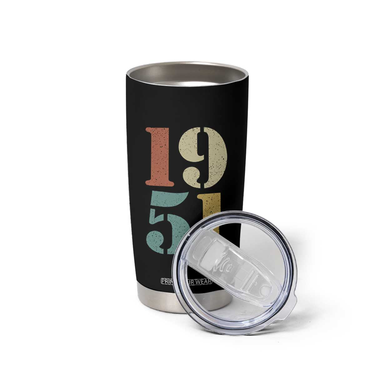 75th Birthday Tumbler Cup Classic Retro 1951 70 Year Old Gifts TS10 Print Your Wear
