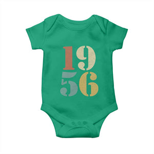 70th Birthday Baby Onesie Classic Retro 1956 70 Year Old Gifts TS10 Irish Green Print Your Wear