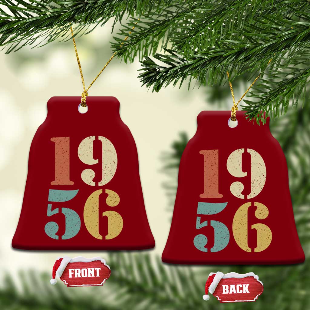70th Birthday Ceramic Ornament Classic Retro 1956 70 Year Old Gifts TS10 Print Your Wear