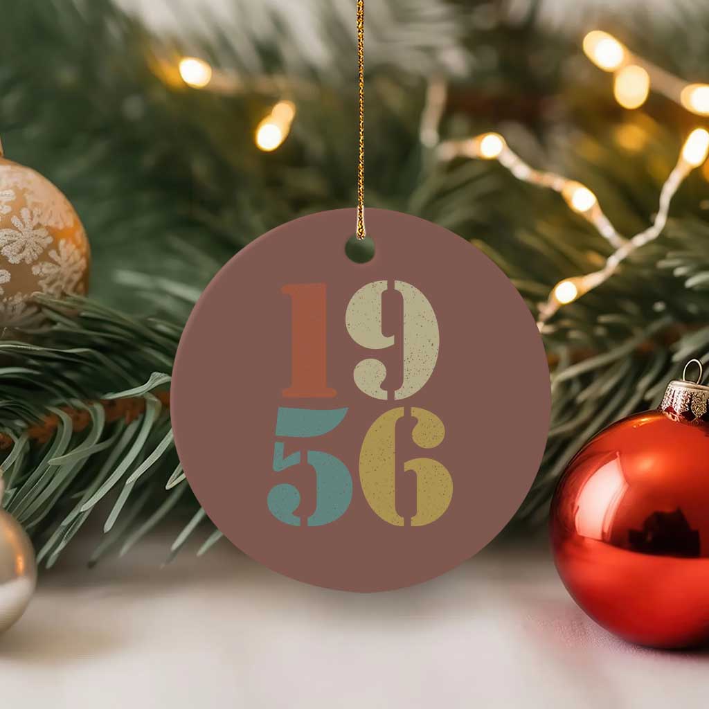 70th Birthday Ceramic Ornament Classic Retro 1956 70 Year Old Gifts TS10 1pc Mocha Print Your Wear