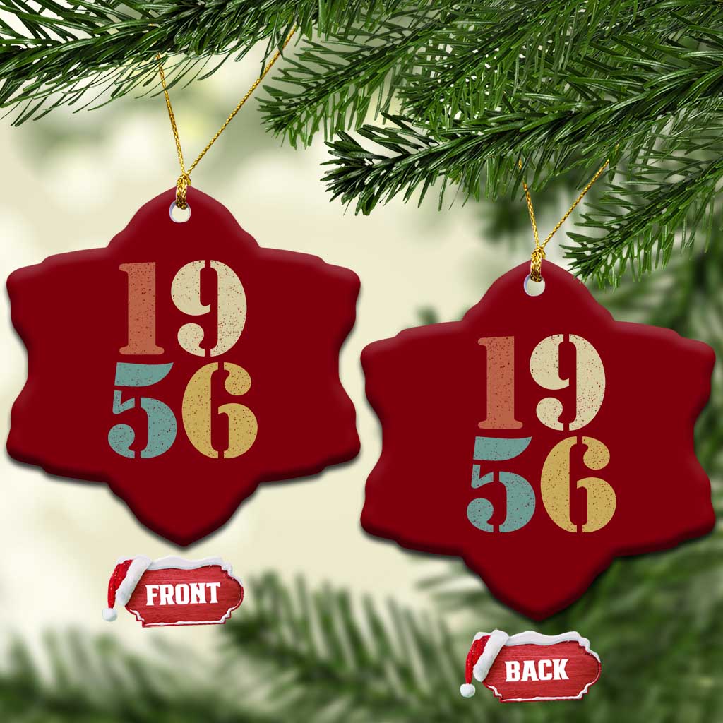 70th Birthday Ceramic Ornament Classic Retro 1956 70 Year Old Gifts TS10 Print Your Wear