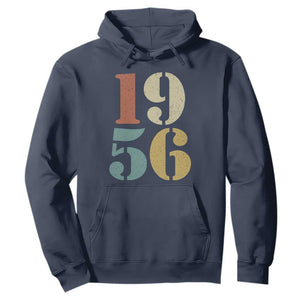 70th Birthday Hoodie Classic Retro 1956 70 Year Old Gifts TS10 Navy Print Your Wear