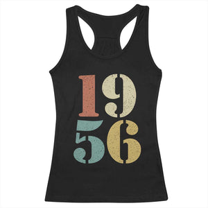 70th Birthday Racerback Tank Top Classic Retro 1956 70 Year Old Gifts TS10 Black Print Your Wear