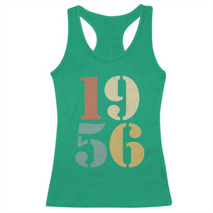 70th Birthday Racerback Tank Top Classic Retro 1956 70 Year Old Gifts TS10 Irish Green Print Your Wear