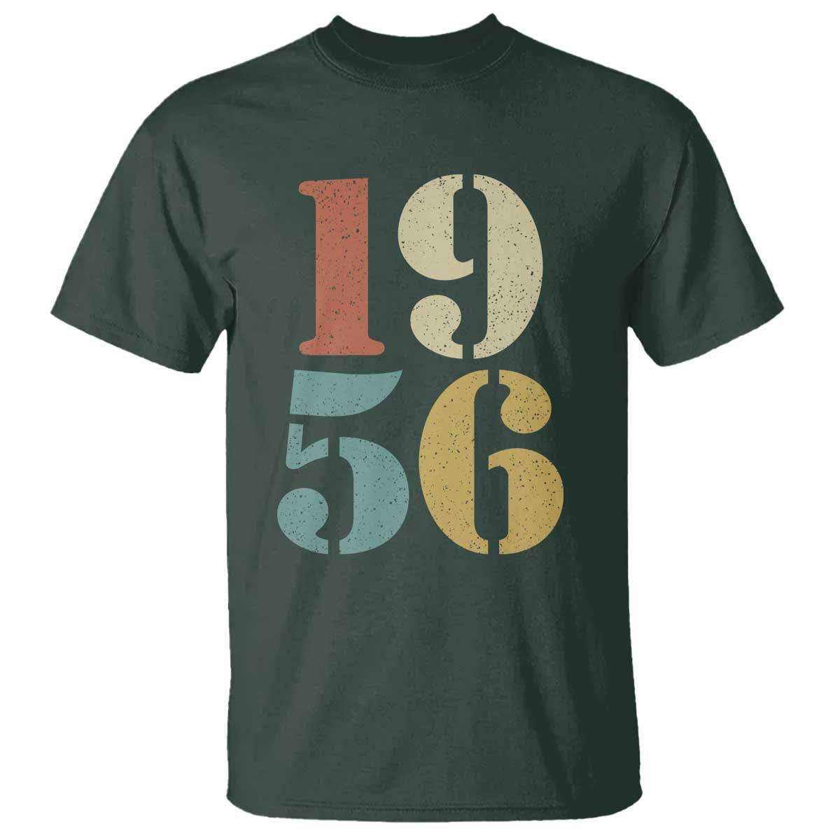 70th Birthday T Shirt Classic Retro 1956 70 Year Old Gifts TS10 Dark Forest Green Print Your Wear