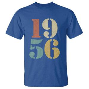 70th Birthday T Shirt Classic Retro 1956 70 Year Old Gifts TS10 Royal Blue Print Your Wear