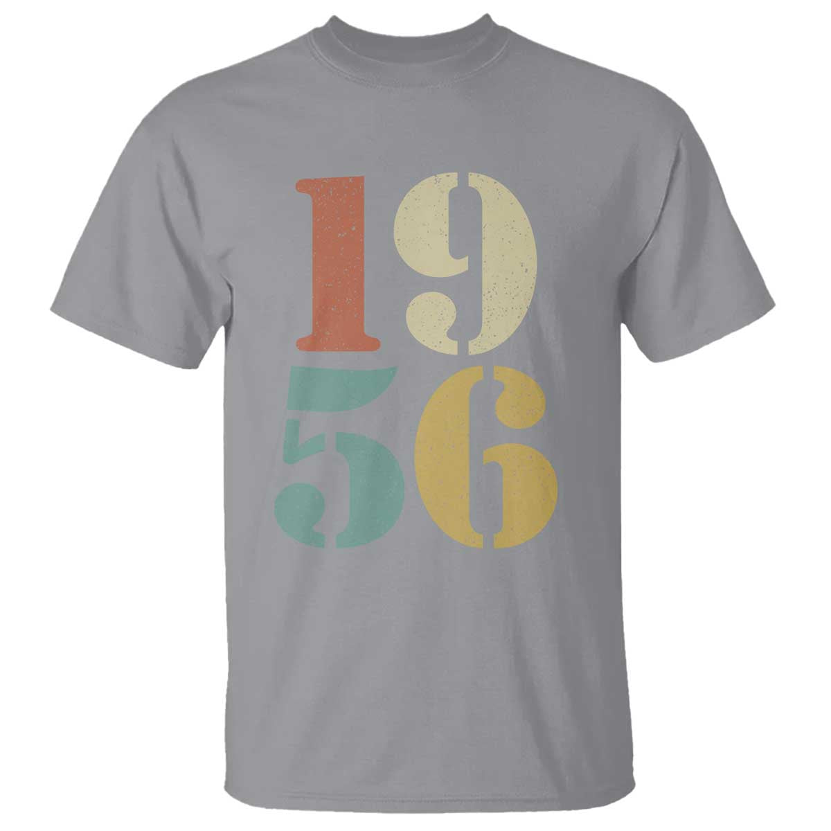 70th Birthday T Shirt Classic Retro 1956 70 Year Old Gifts TS10 Sport Gray Print Your Wear