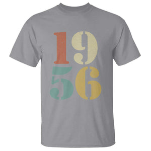 70th Birthday T Shirt Classic Retro 1956 70 Year Old Gifts TS10 Sport Gray Print Your Wear