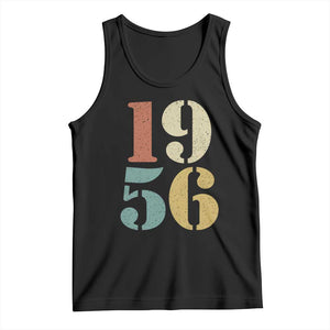 70th Birthday Tank Top Classic Retro 1956 70 Year Old Gifts TS10 Black Print Your Wear