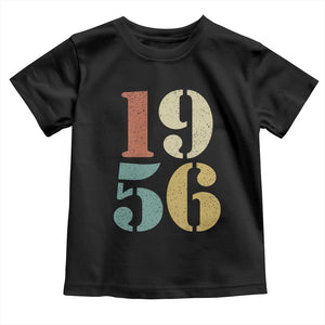 70th Birthday Toddler T Shirt Classic Retro 1956 70 Year Old Gifts TS10 Black Print Your Wear