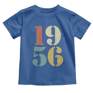 70th Birthday Toddler T Shirt Classic Retro 1956 70 Year Old Gifts TS10 Royal Blue Print Your Wear