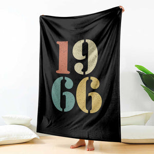 60th Birthday Throw Blanket Classic Retro 1966 60 Year Old Gifts TS10 Print Your Wear
