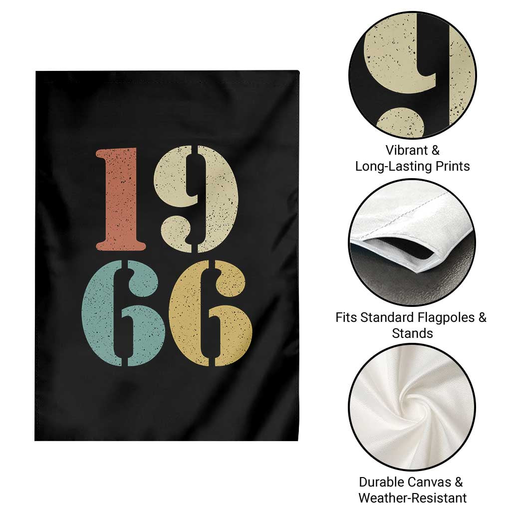 60th Birthday Garden Flag Classic Retro 1966 60 Year Old Gifts TS10 Print Your Wear