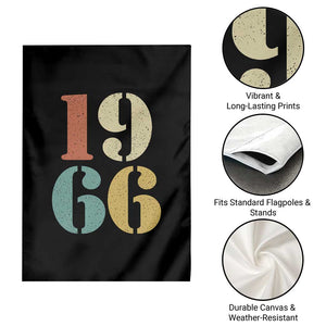 60th Birthday Garden Flag Classic Retro 1966 60 Year Old Gifts TS10 Print Your Wear