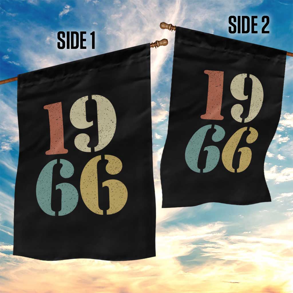 60th Birthday Garden Flag Classic Retro 1966 60 Year Old Gifts TS10 Print Your Wear