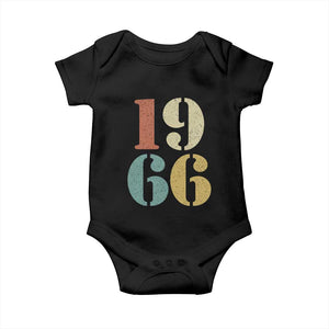 60th Birthday Baby Onesie Classic Retro 1966 60 Year Old Gifts TS10 Black Print Your Wear